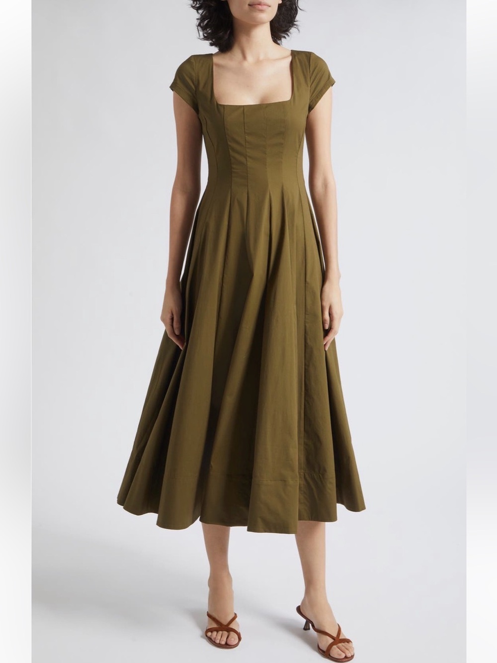 STAUD Wells Midi Dress